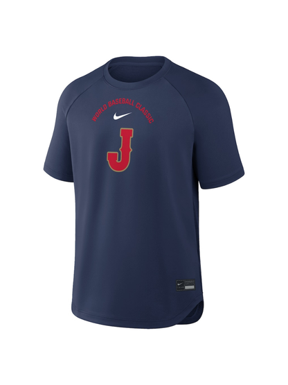Nike 2026 WBC Japan Dri-Fit BP Pregame Top Navy