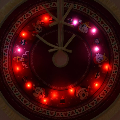 Disney Mickey & Friends LED Light-Up Christmas Tree Skirt