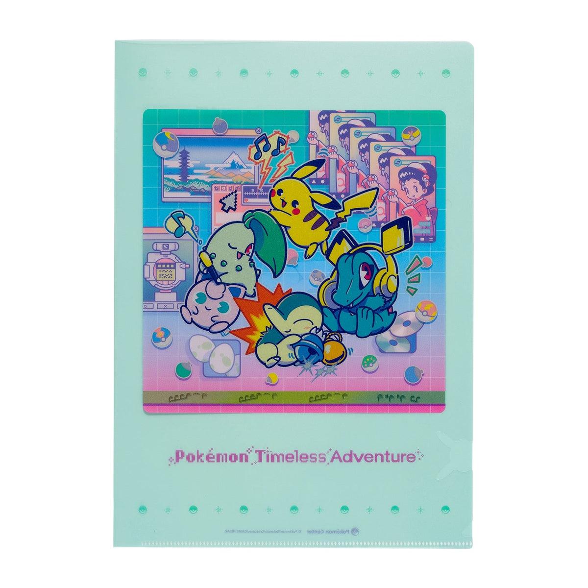 Pokemon Timeless Adventure Johto A4 Clear File Folder