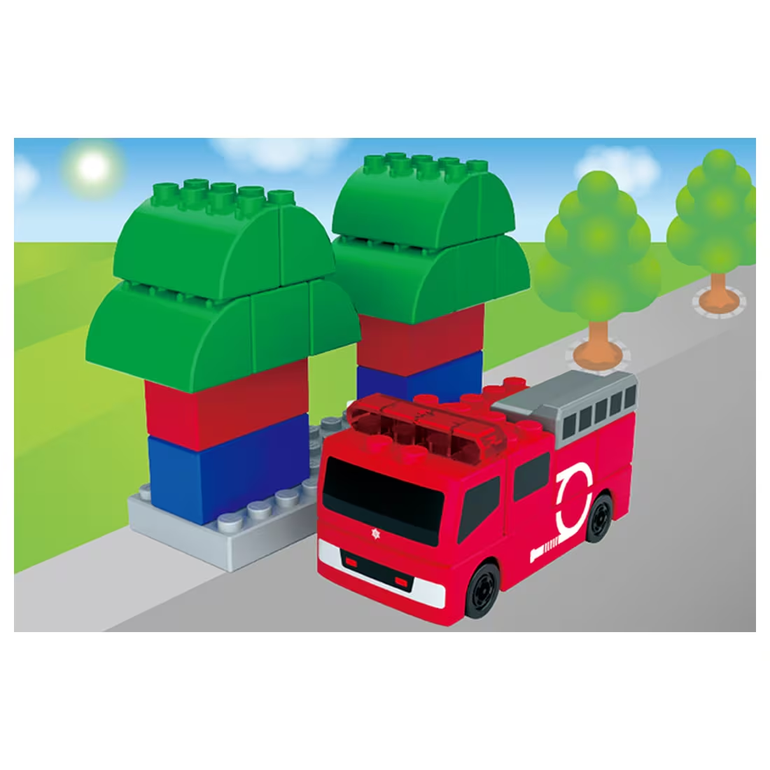 Takara Tomy Christmas Set Tomica & Plarail Block Town Box