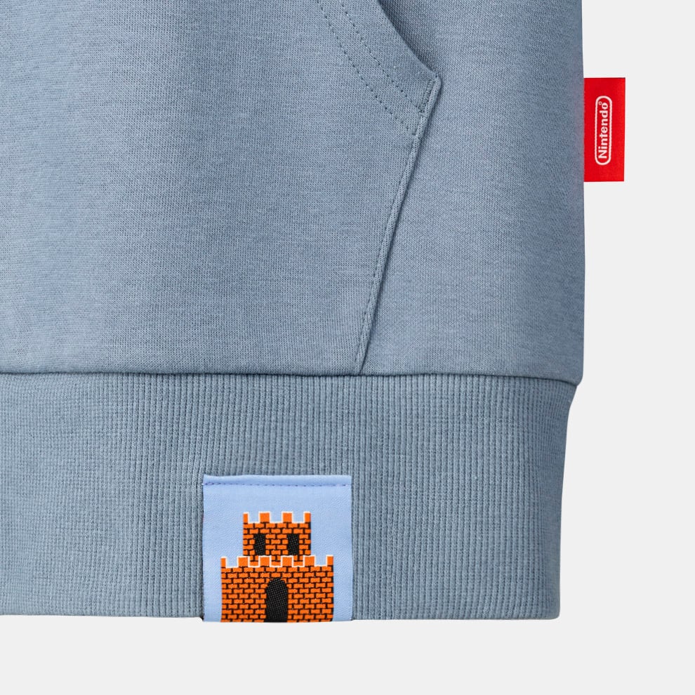 Super Mario Blue Hoodie Pullover Sweatshirt