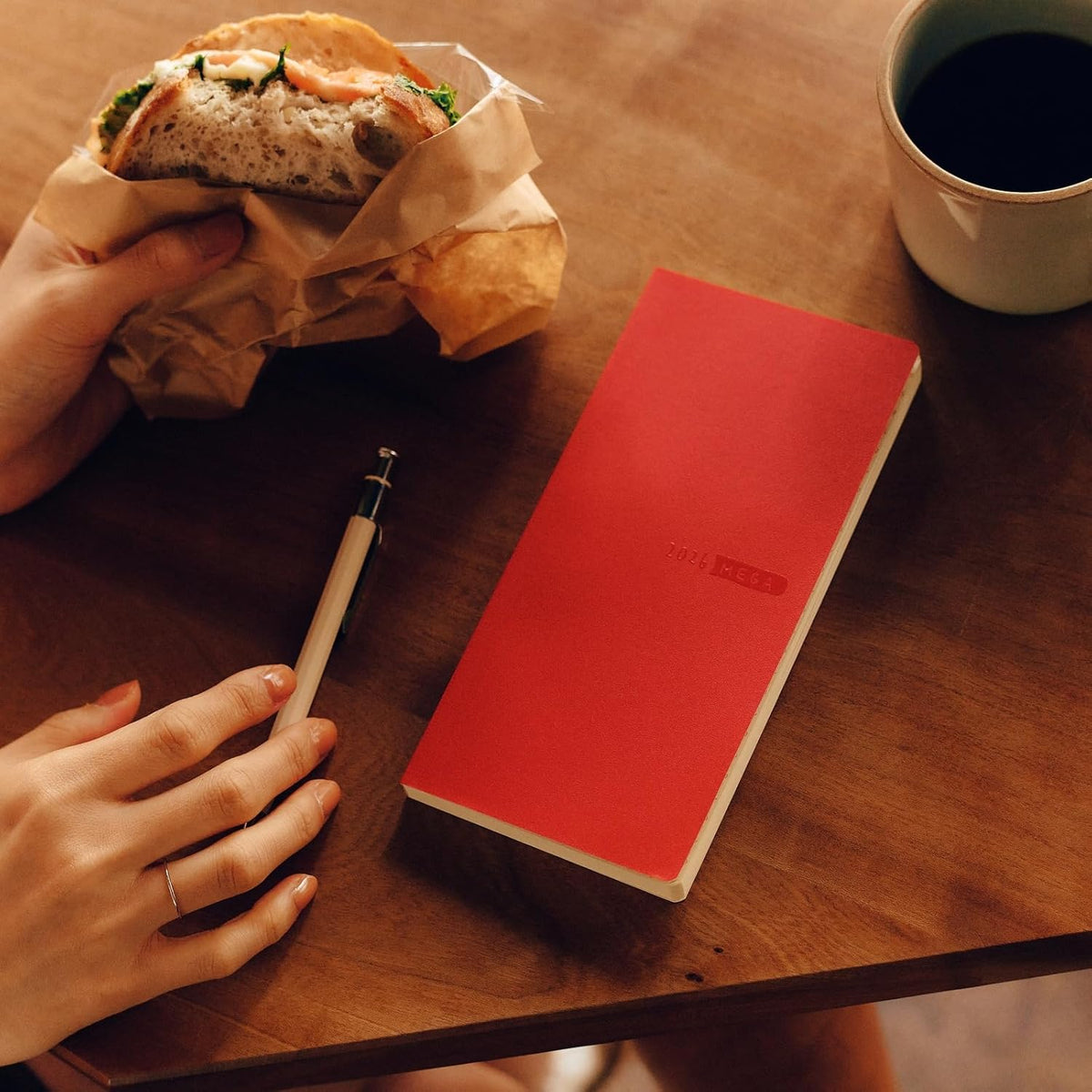 Hobonichi Techo 2026 Weeks MEGA Sneaker Tomato Red Japanese Weekly Planner