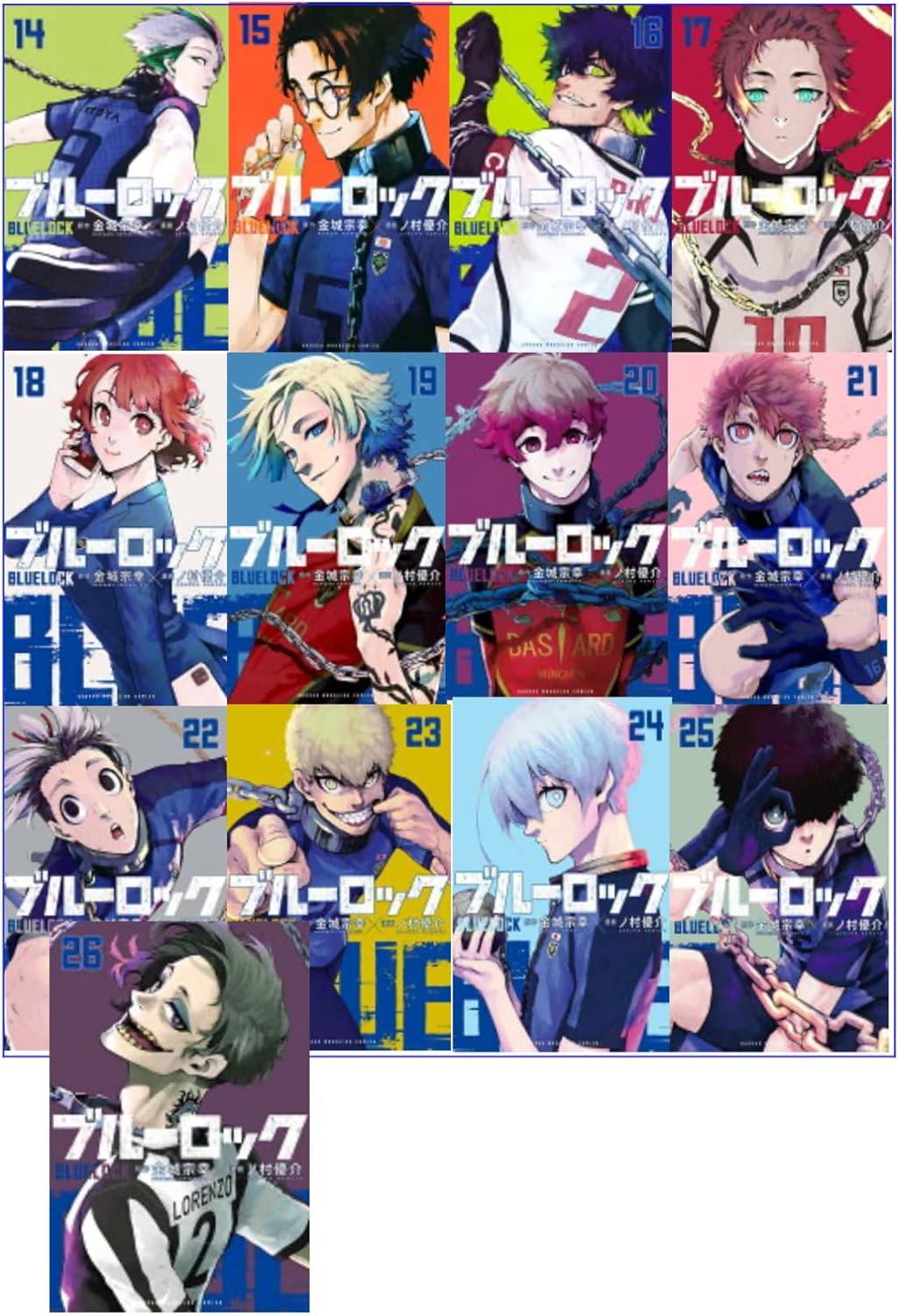 Blue Lock Complete Manga Set Vol.1-39 Japanese