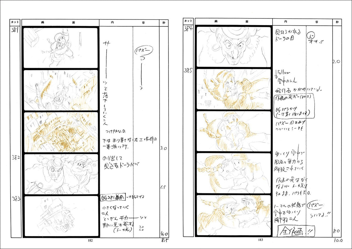 Castle in the Sky Studio Ghibli Storyboard Collection Vol. 2 Japanese