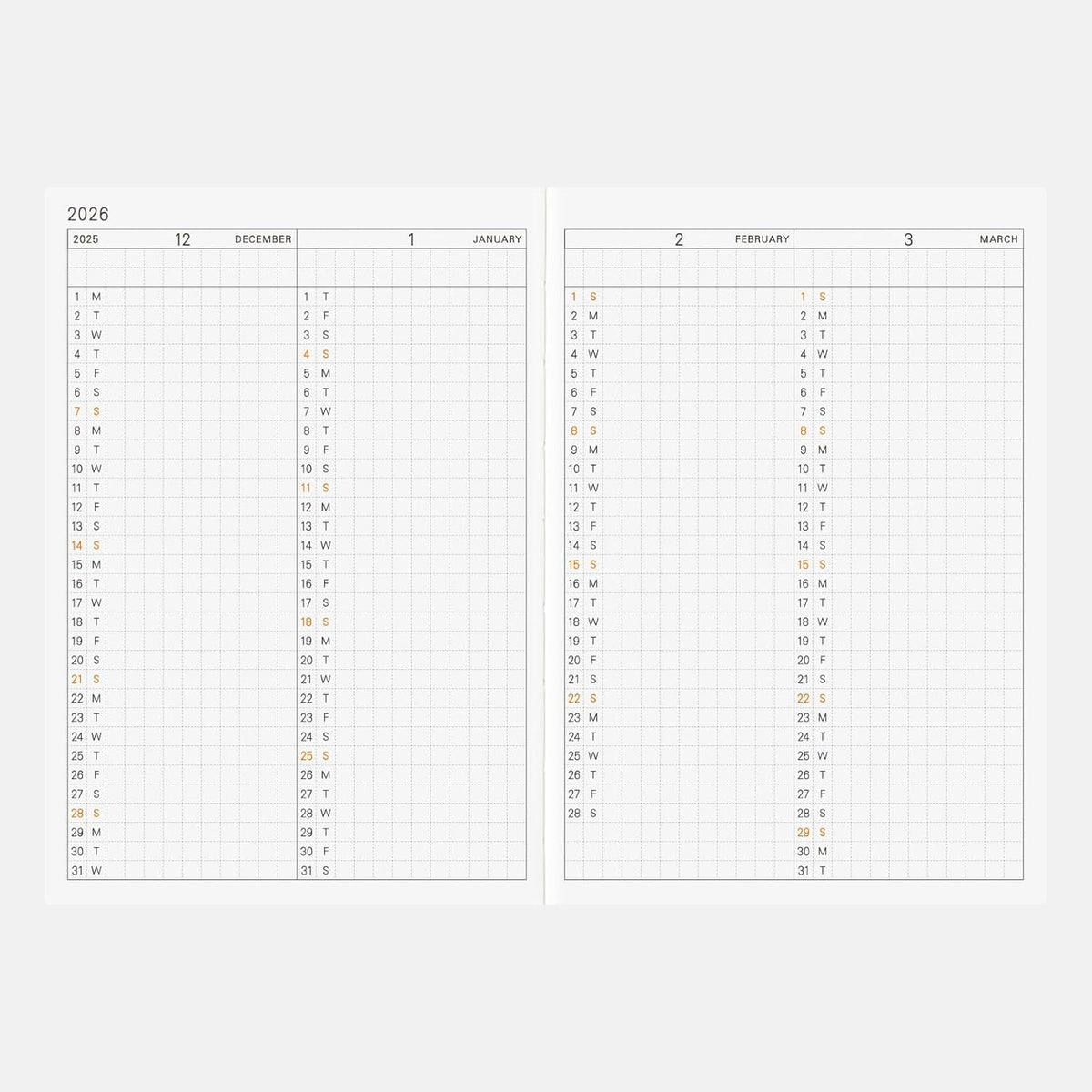 Hobonichi Techo 2026 A6 Arts & Science Design Daily Planner