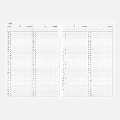 Hobonichi Techo 2026 A6 Arts & Science Design Daily Planner