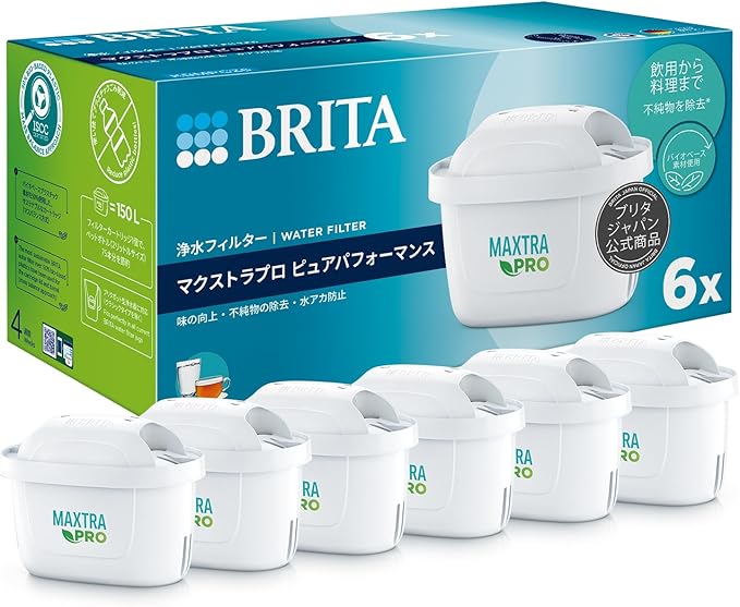 Brita Maxtra Pro Water Filter Cartridge Replacement 6 Pack