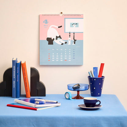 umao 2027 Wall Calendar – Animals & Blue World