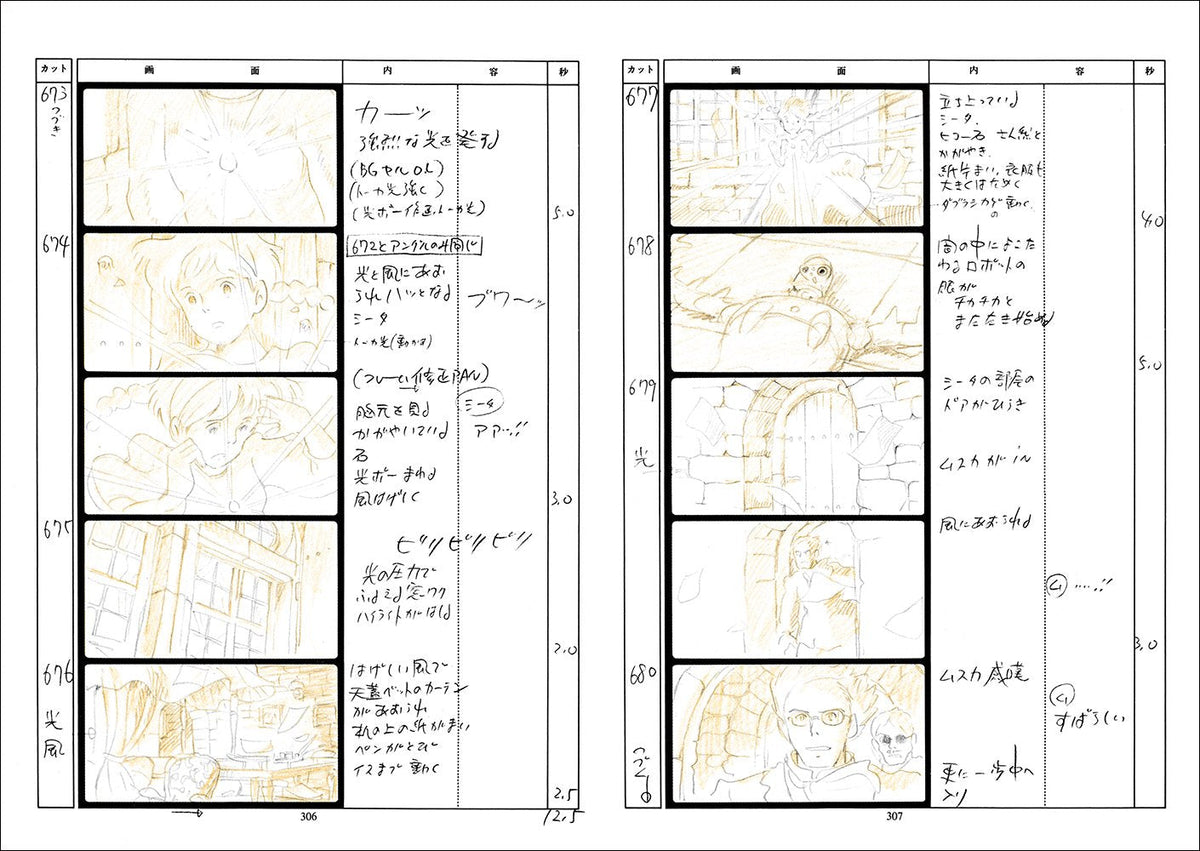 Castle in the Sky Studio Ghibli Storyboard Collection Vol. 2 Japanese