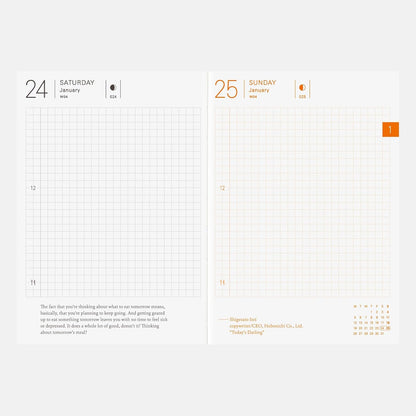 Hobonichi Techo 2026 A6 Arts & Science Design Daily Planner