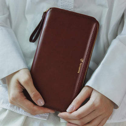Hobonichi Techo 2026 Weeks Cover Amarone Zip PU Leather Planner Cover