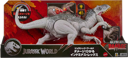 Mattel Jurassic World Battle Damage Indominus Rex Dinosaur Figure JLD20