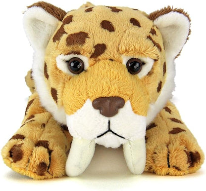 Colorata Smilodon Lying Pose Saber Tooth Tiger Plush Toy