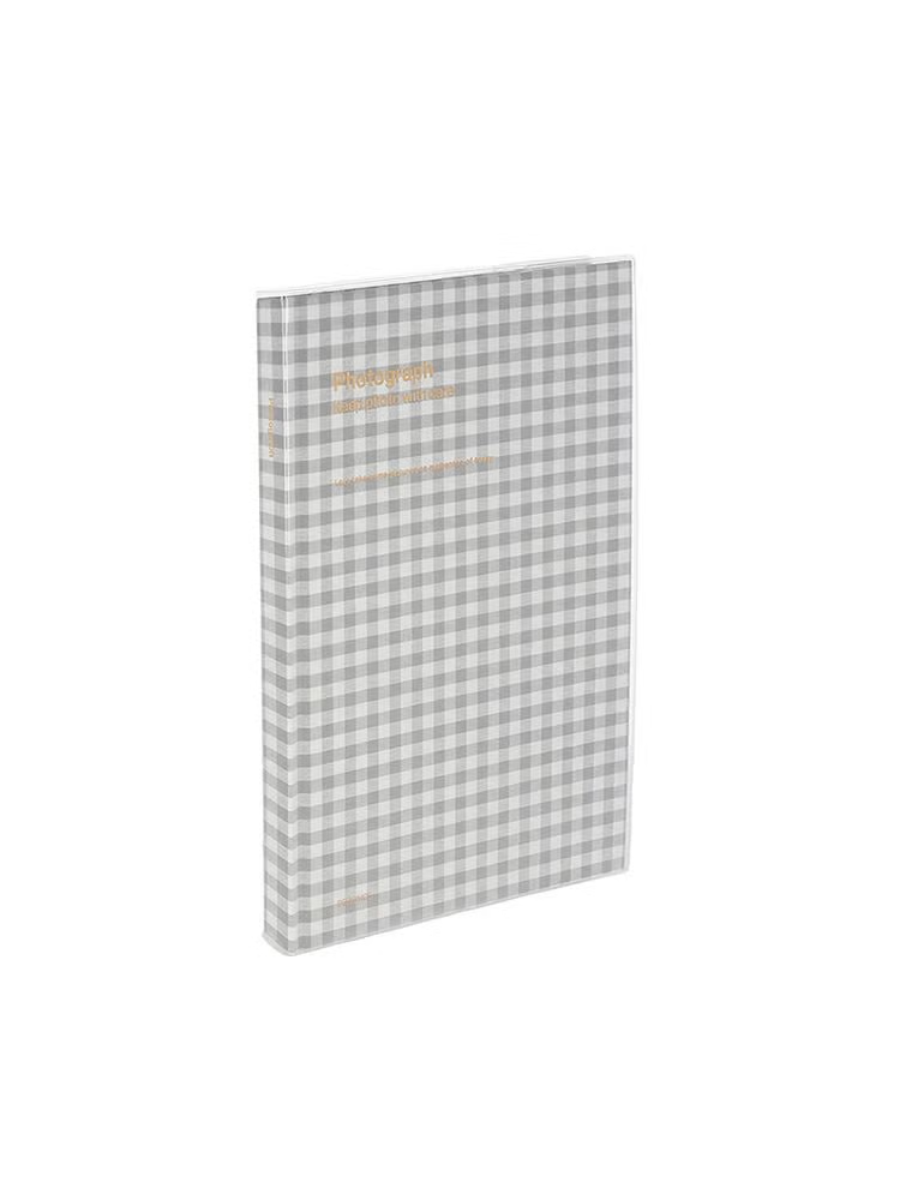 Delphonics Gingham Check Photo Album M Sticky Pages 40 Photos L Size Fabric Cover Scrapbook Web Exclusive Color
