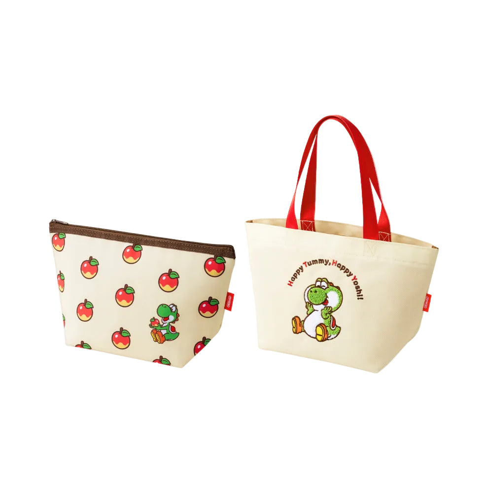 Super Mario Yoshi Tote Bag with Insulated Cooler Pouch