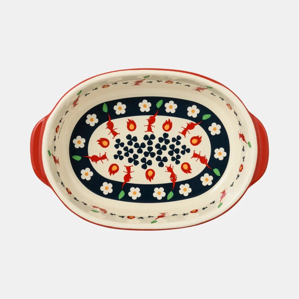 Pikmin Fire-Resistant Gratin Red Pikmin Ceramic Baking Dish