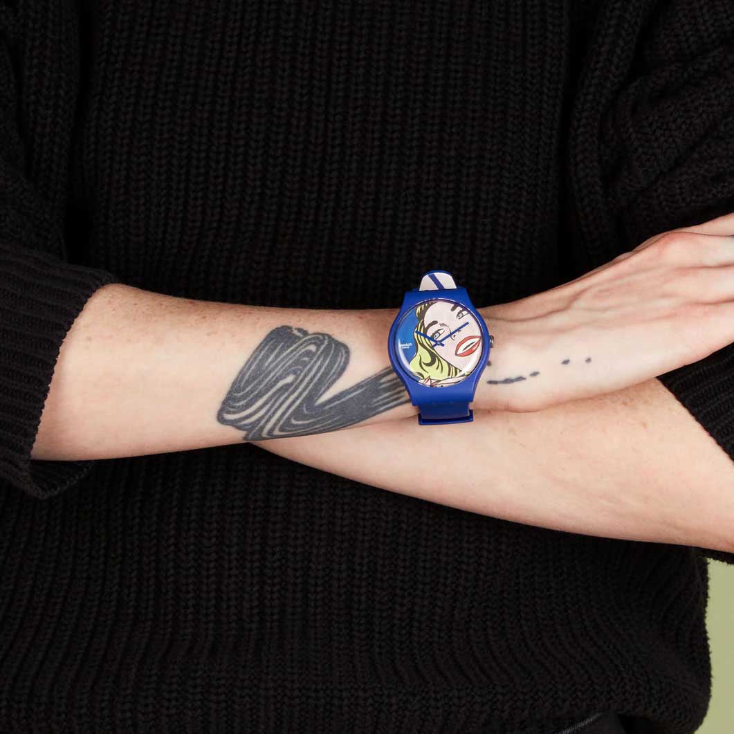 Swatch x MoMA Lichtenstein Girl Watch
