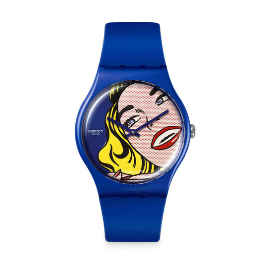 Swatch x MoMA Lichtenstein Girl Watch