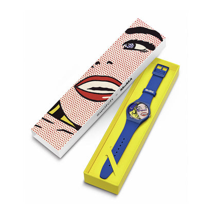 Swatch x MoMA Lichtenstein Girl Watch