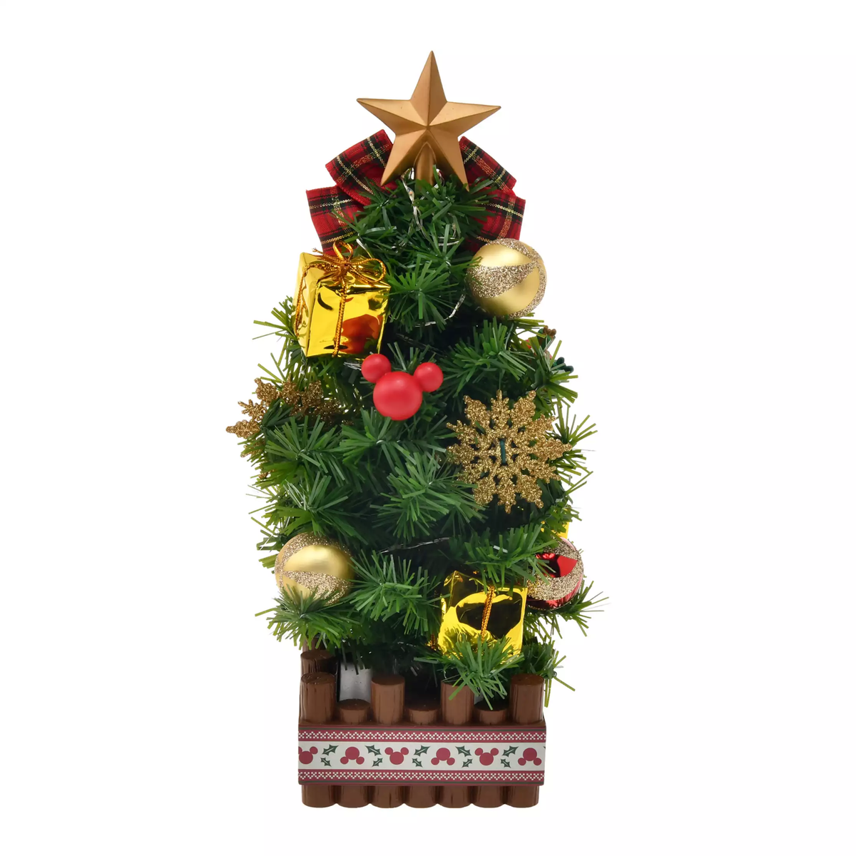 Disney Mickey Minnie Pluto Light-Up Christmas Tree Ornament