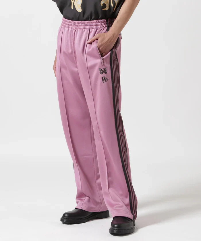 Needles KAE TANAKA TRACK PANT POLY SMOOTH Pink