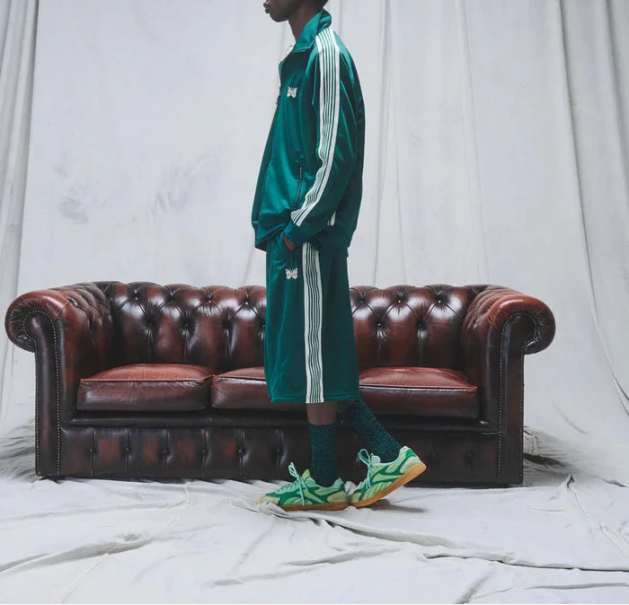 NEEDLES Needles LHP EXCLUSIVE TRACK PANTS SHORTS POLY SMOOTH Green