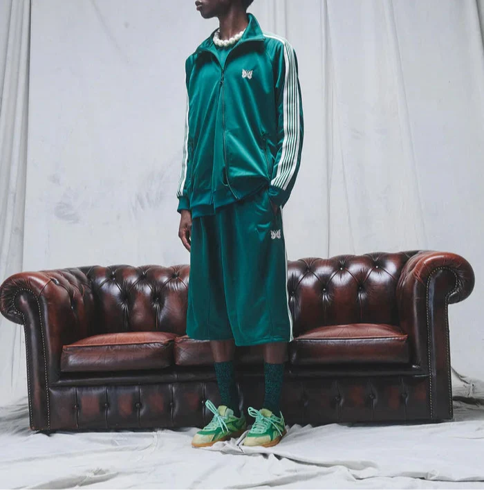NEEDLES Needles LHP EXCLUSIVE TRACK PANTS SHORTS POLY SMOOTH Green