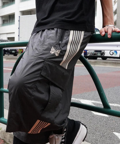 Needles BDU H.D. Nylon Track Shorts LHP Exclusive Pants charcoal