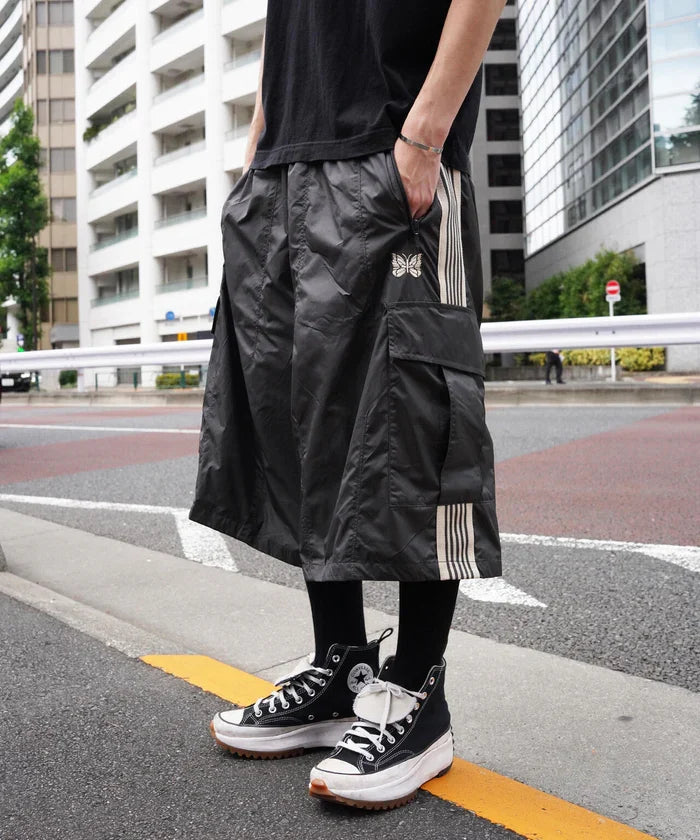 Needles BDU H.D. Nylon Track Shorts LHP Exclusive Pants charcoal