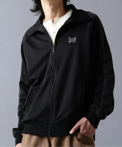 Needles LHP EXCLUSIVE TRACK JACKET POLY SMOOTH Black