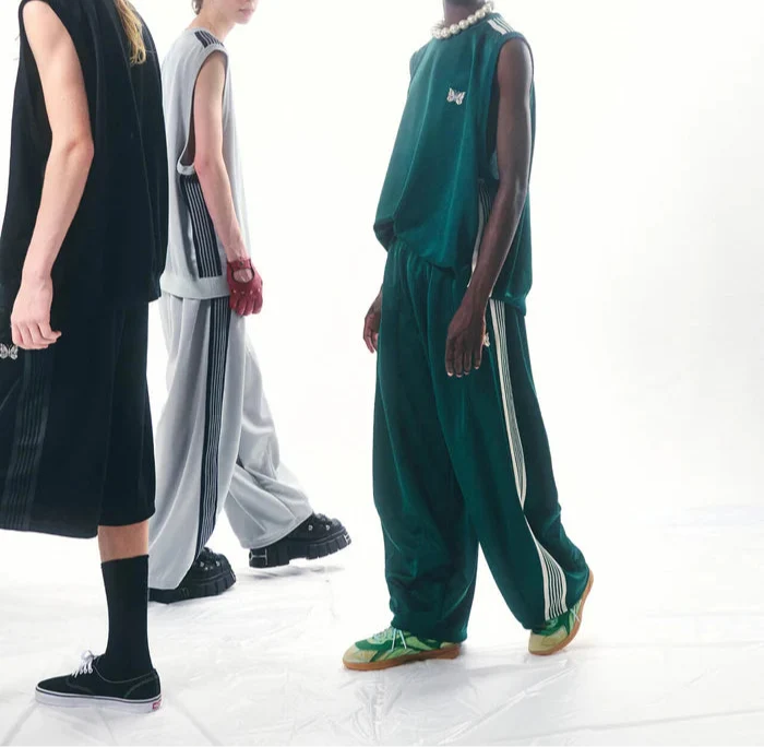 Needles x LHP Exclusive NeckPoly Smooth Green Sleeveless Track Crew