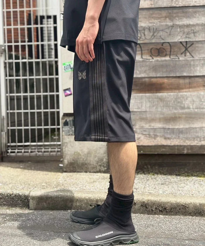 Needles × B'2nd Track Pant Shorts Poly Smooth Black