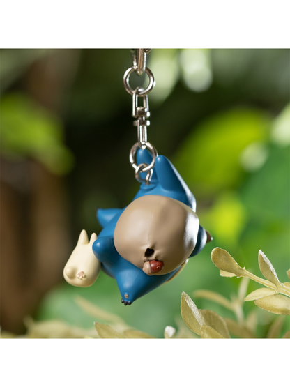 Totoro Style Keychain Medium Totoro and Small Totoro Character