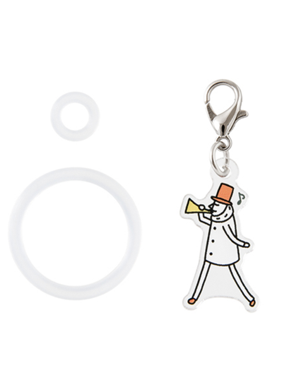 Midori Ojisan B6 Ring Notebook & Acrylic Charm Set (91804435)