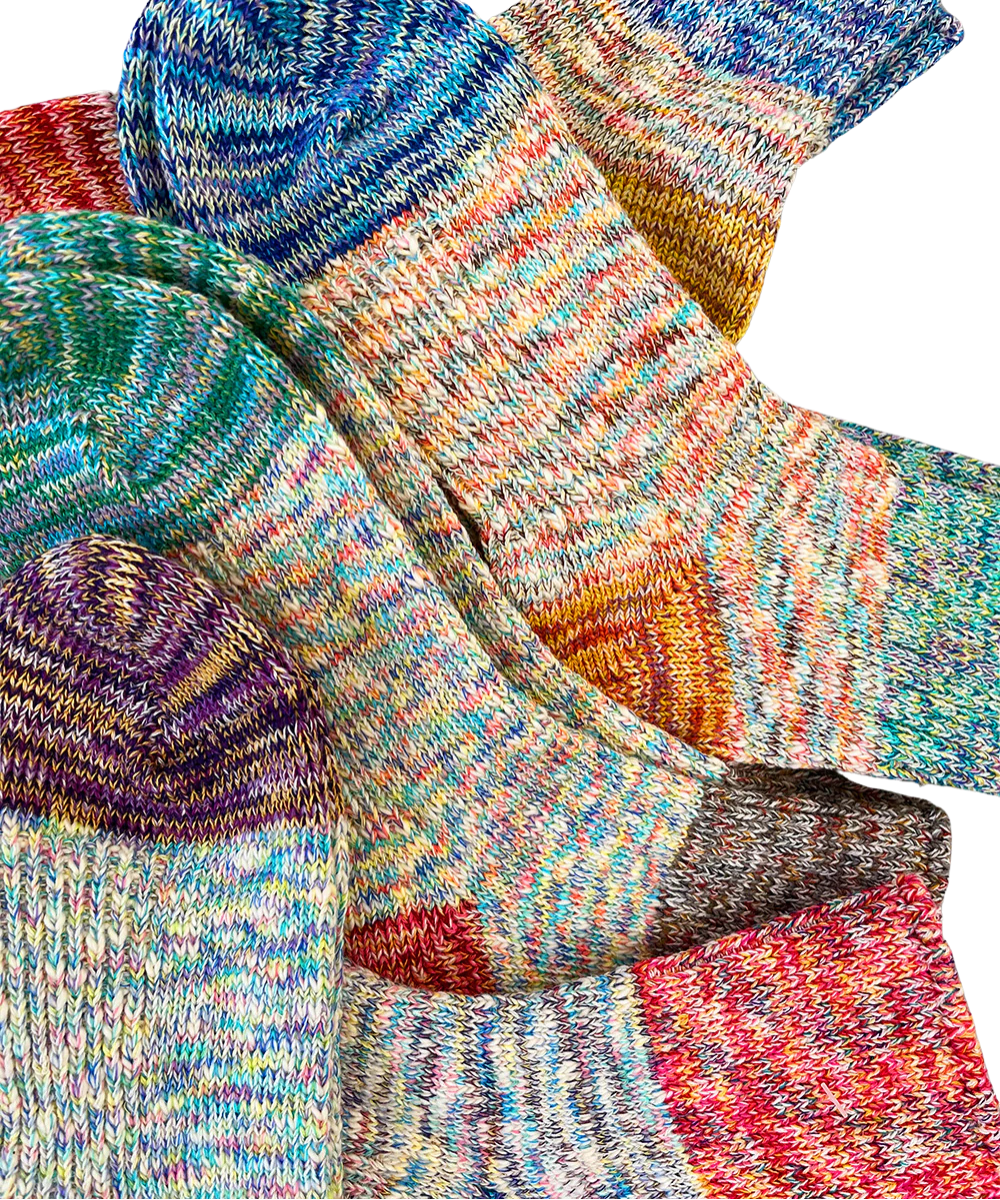 SUNNY NOMADO Mixed yarn switching socks