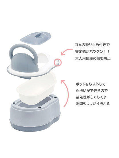 Yonghe 5-in-1 Toddler Potty Training System Grey
