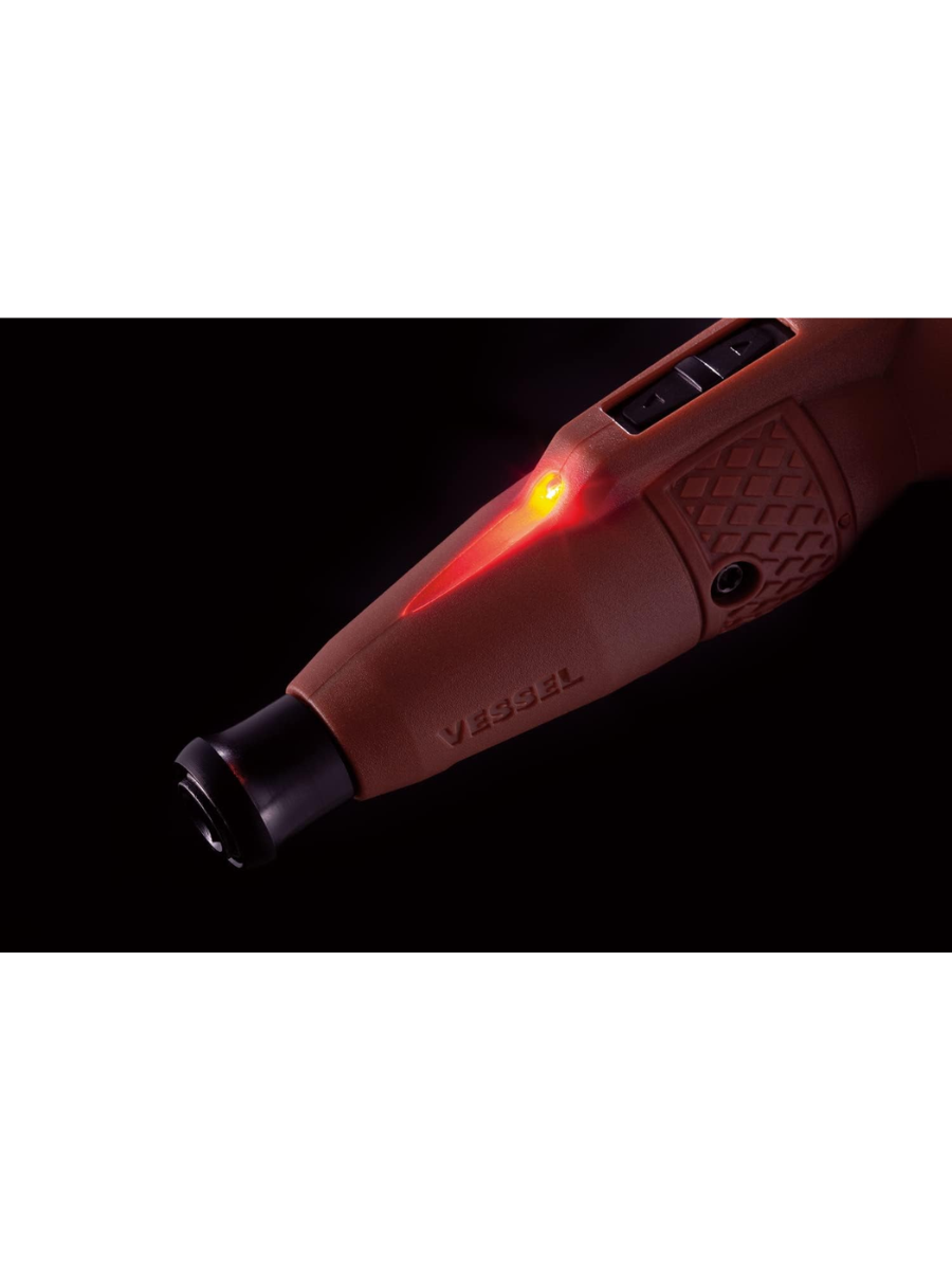 VESSEL 220USB-S1DR High Speed Electric Ball Grip Screwdriver Dark Red