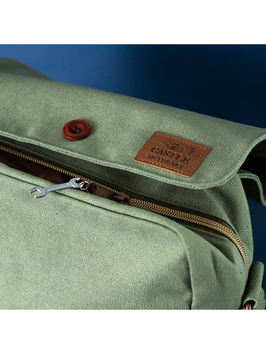 Castle in the Sky Pazu Canvas Bag Shoulder Bag Multi Pocket Tote
