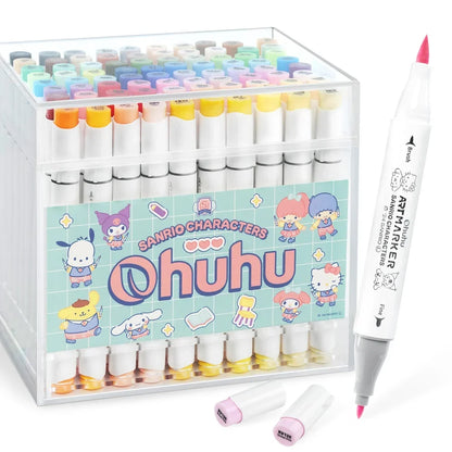 Ohuhu x Sanrio Characters Collaboration – 80-Color Marker Set