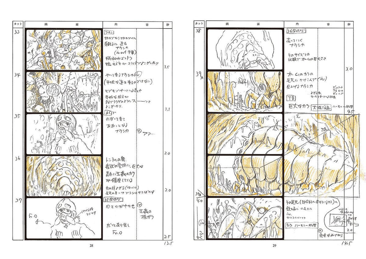 Nausicaä of the Valley of the Wind: Studio Ghibli Storyboard Collection Volume 1 Japanese