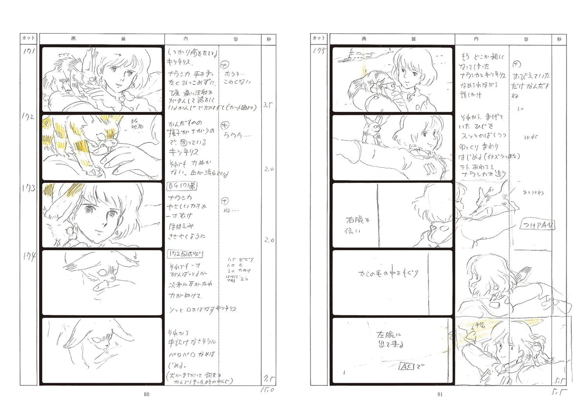 Nausicaä of the Valley of the Wind: Studio Ghibli Storyboard Collection Volume 1 Japanese