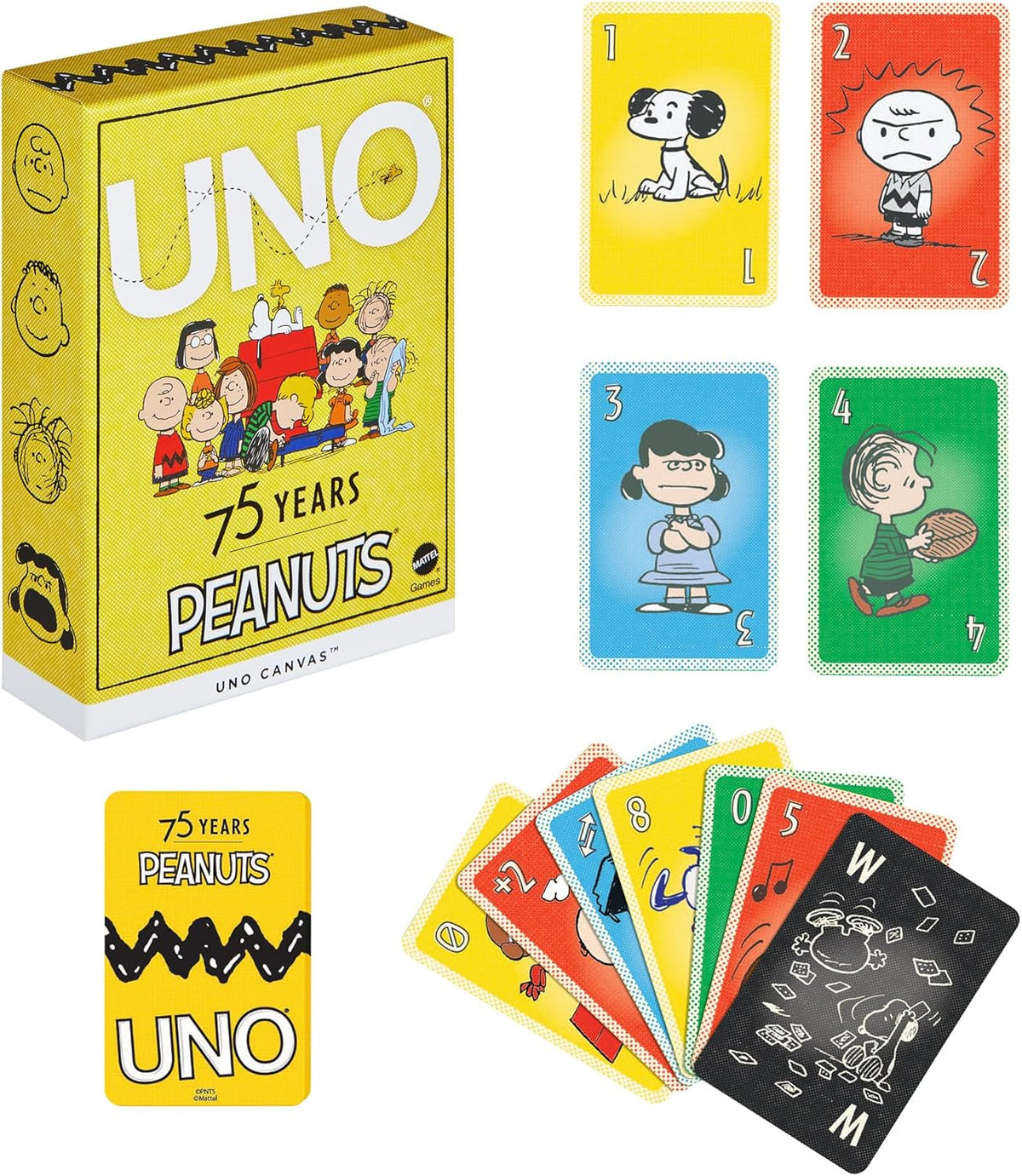 UNO Card Game Peanuts 75th Anniversary Edition