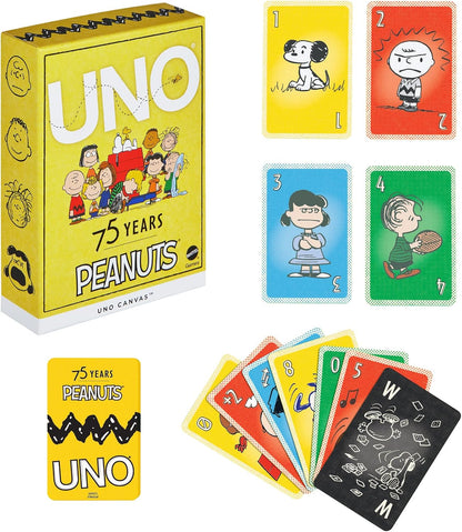 UNO Card Game Peanuts 75th Anniversary Edition