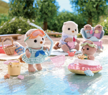 Sylvanian Families Otter Siblings Sea Play Set FS-57