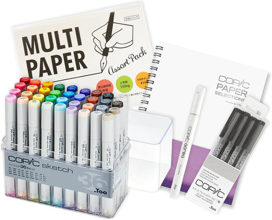 Copic Sketch Basic Box 36-Color Marker Set
