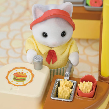 Sylvanian Families Freshly Made Hamburger Wagon Playset