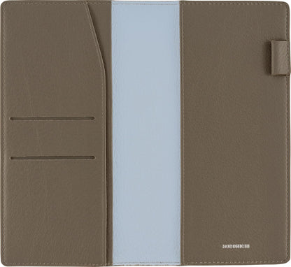 Hobonichi Techo 2026 Weeks Leather Cover Tight Gray Light Blue Italian Leather Planner Cover