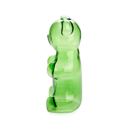 Balvi Yummy Bear Green Glass Flower Vase