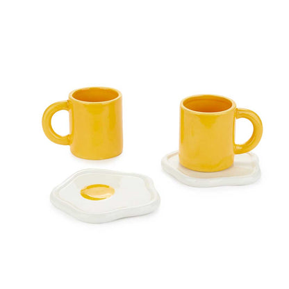 Sunny Side Up Espresso Cup & Saucer Set