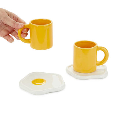 Sunny Side Up Espresso Cup & Saucer Set